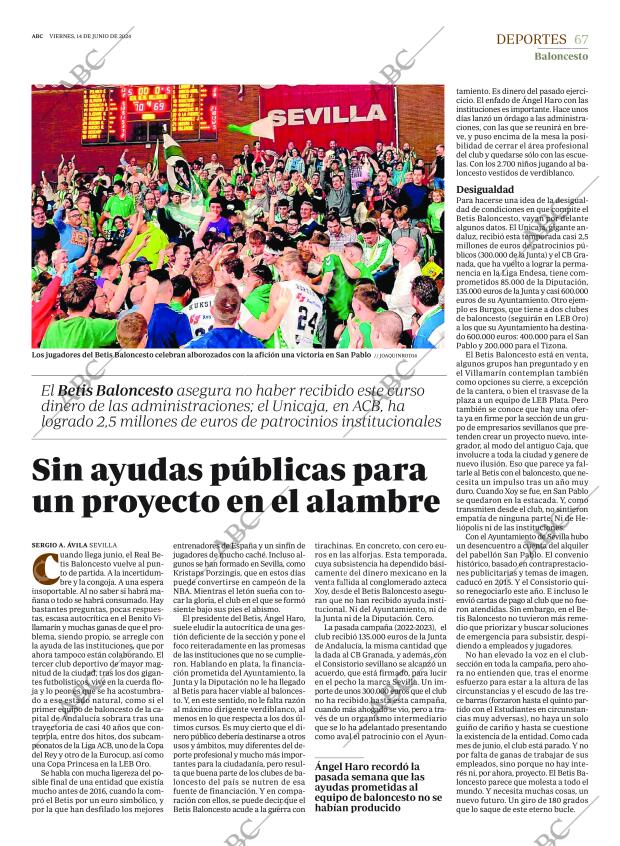 ABC SEVILLA 14-06-2024 página 67