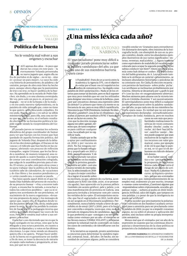 ABC SEVILLA 17-06-2024 página 8