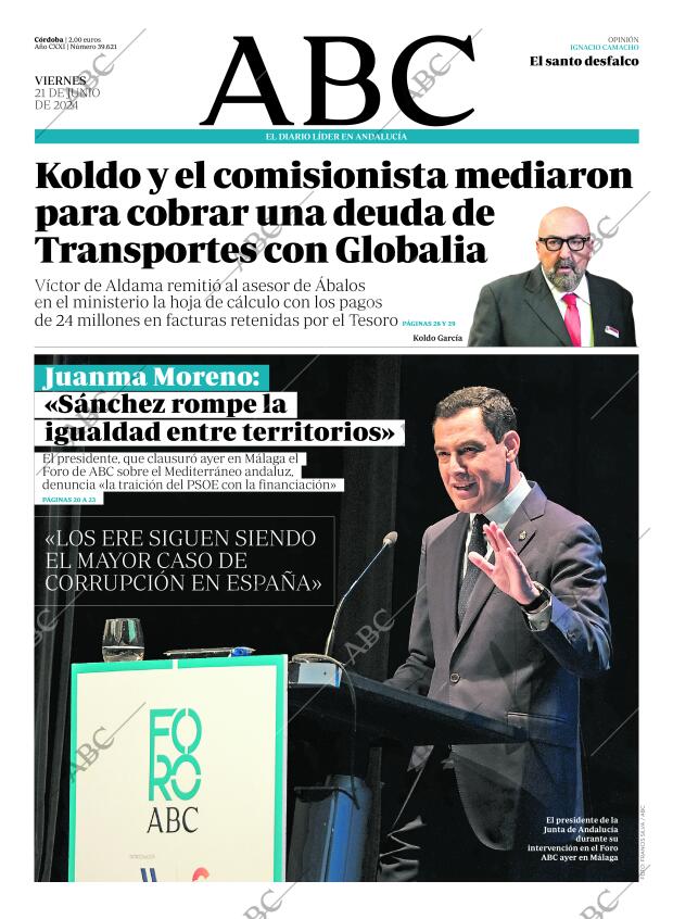 ABC CORDOBA 21-06-2024 página 1