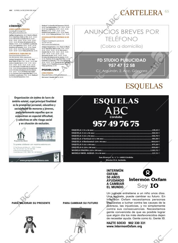 ABC CORDOBA 24-06-2024 página 65