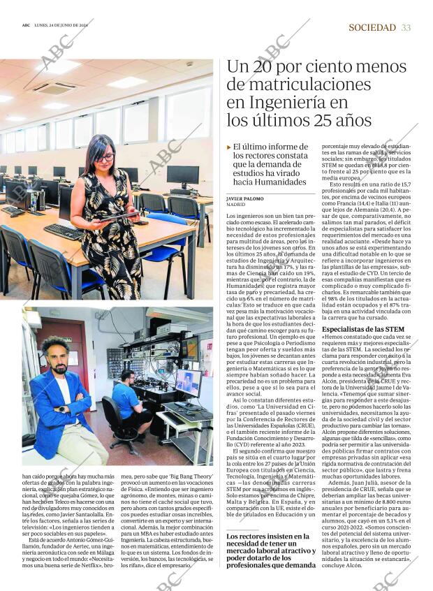 ABC MADRID 24-06-2024 página 33