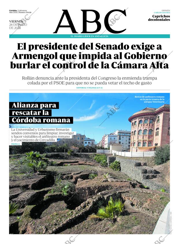 ABC CORDOBA 28-06-2024 página 1
