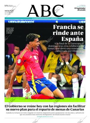 ABC SEVILLA 10-07-2024 página 1