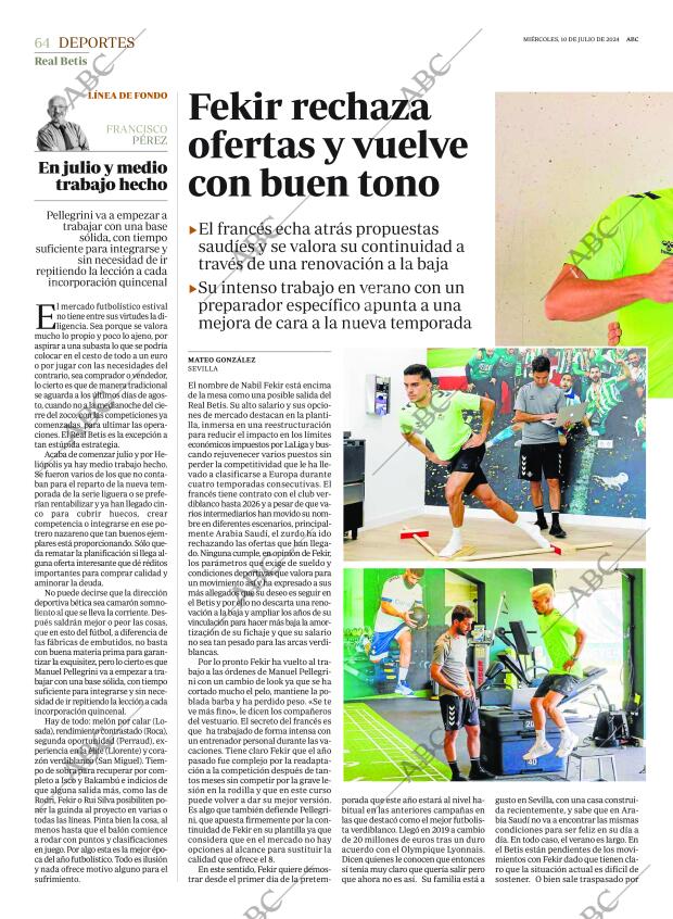 ABC SEVILLA 10-07-2024 página 64