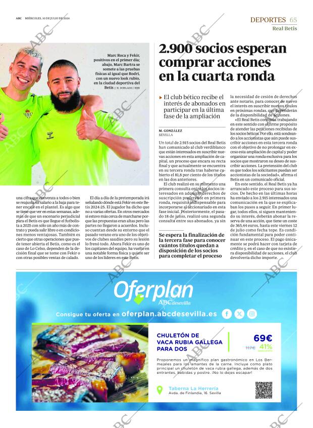 ABC SEVILLA 10-07-2024 página 65
