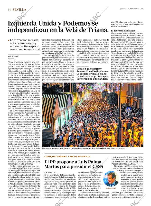 ABC SEVILLA 11-07-2024 página 14