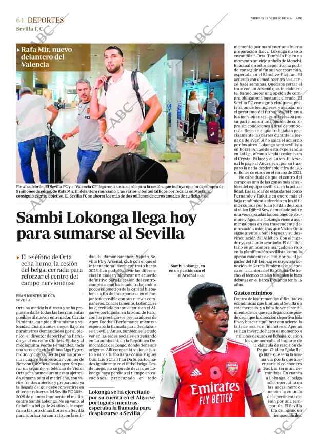 ABC SEVILLA 12-07-2024 página 64