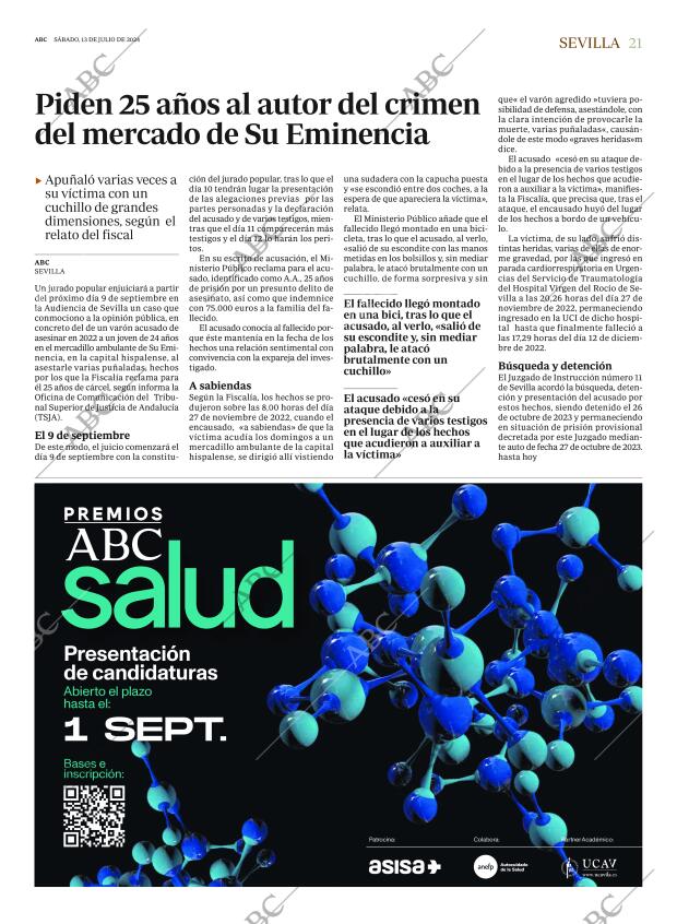 ABC SEVILLA 13-07-2024 página 21
