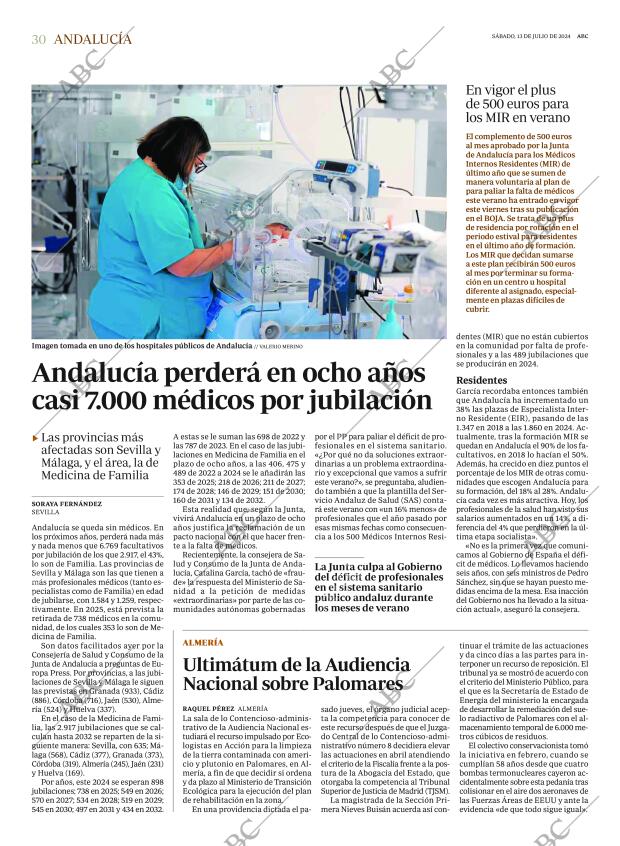 ABC SEVILLA 13-07-2024 página 30