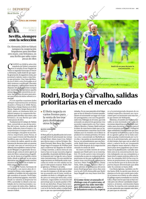 ABC SEVILLA 13-07-2024 página 64