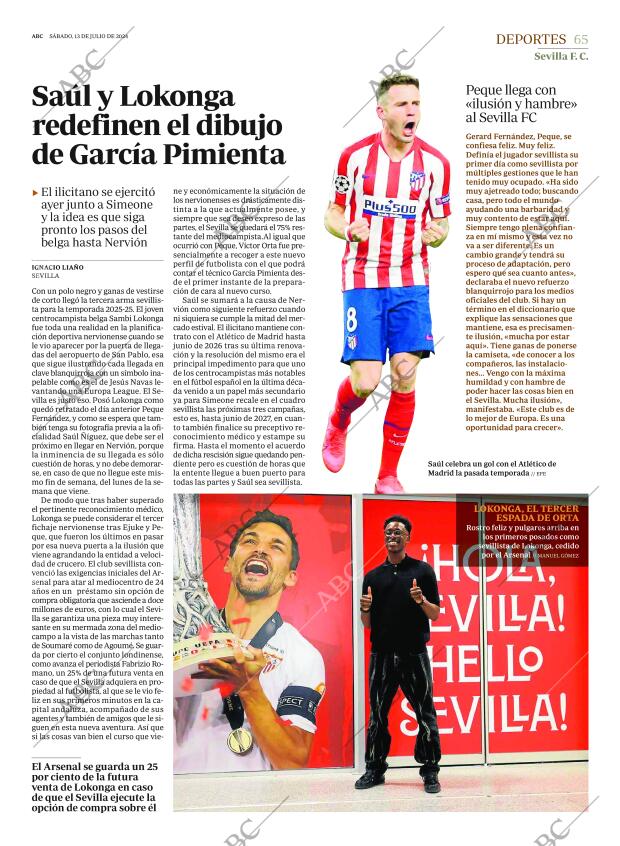ABC SEVILLA 13-07-2024 página 65