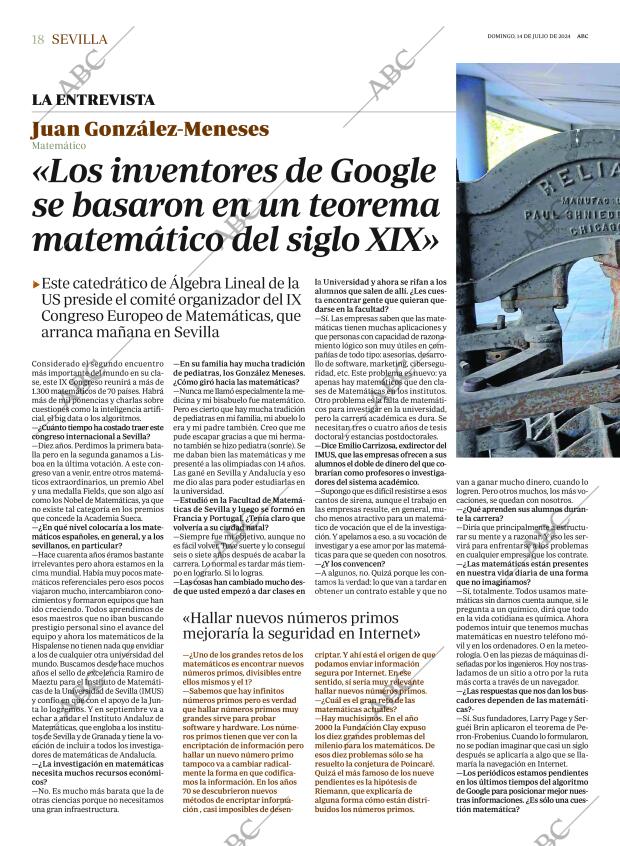 ABC SEVILLA 14-07-2024 página 18