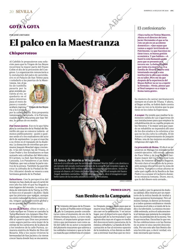 ABC SEVILLA 14-07-2024 página 20