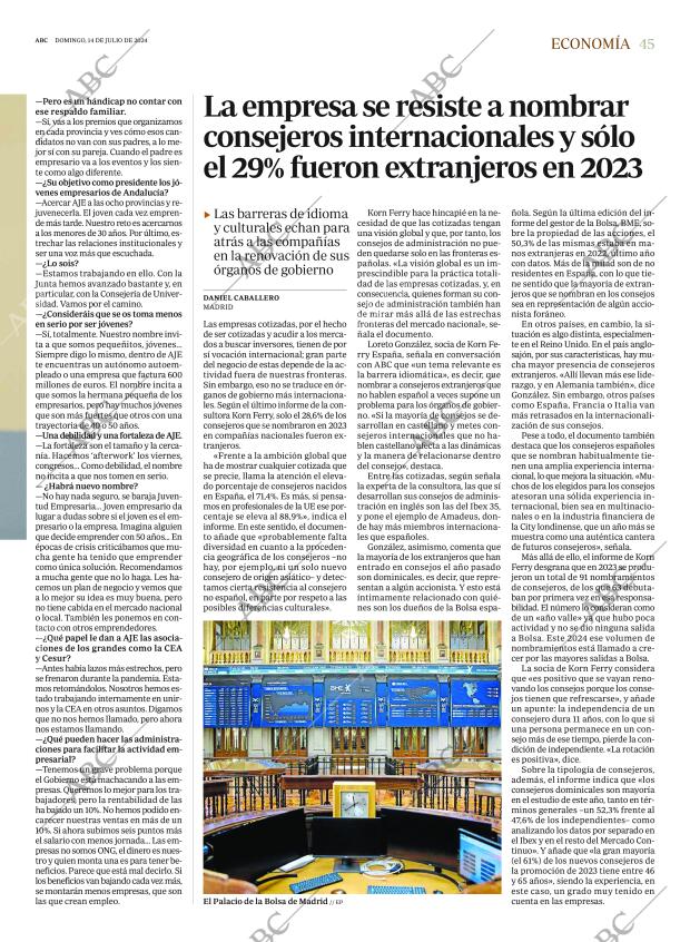 ABC SEVILLA 14-07-2024 página 45