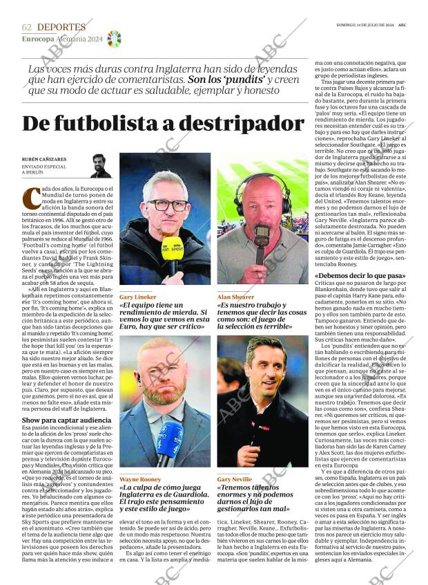 ABC SEVILLA 14-07-2024 página 62