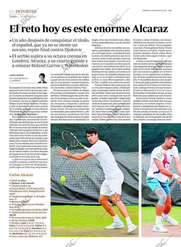 ABC SEVILLA 14-07-2024 página 64