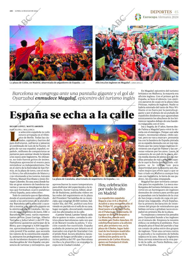 ABC MADRID 15-07-2024 página 45