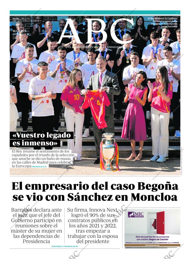 ABC SEVILLA 16-07-2024 página 1