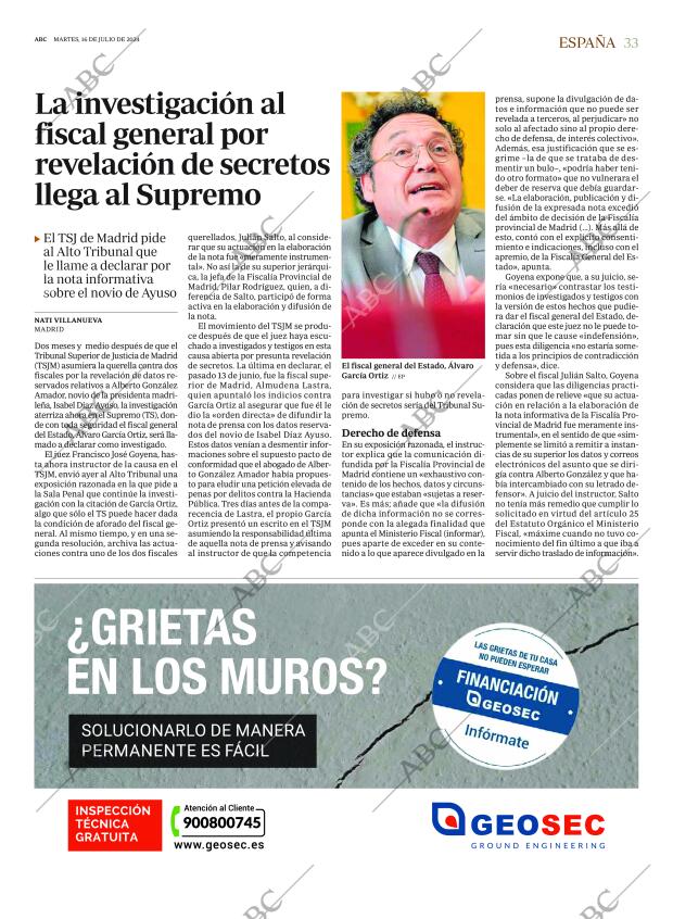 ABC SEVILLA 16-07-2024 página 33