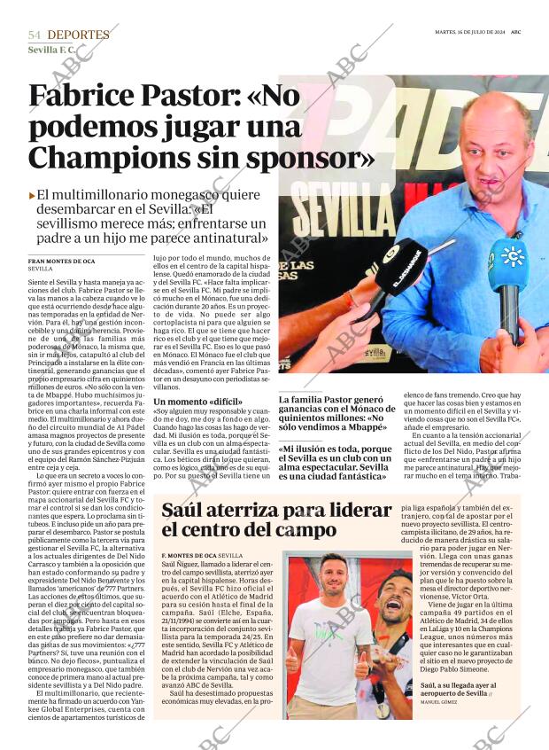 ABC SEVILLA 16-07-2024 página 54