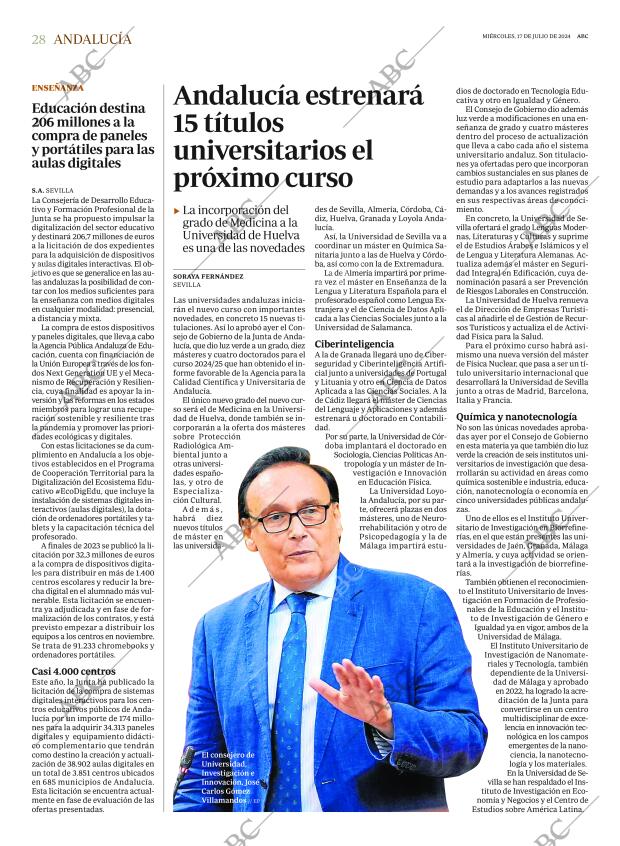 ABC SEVILLA 17-07-2024 página 28
