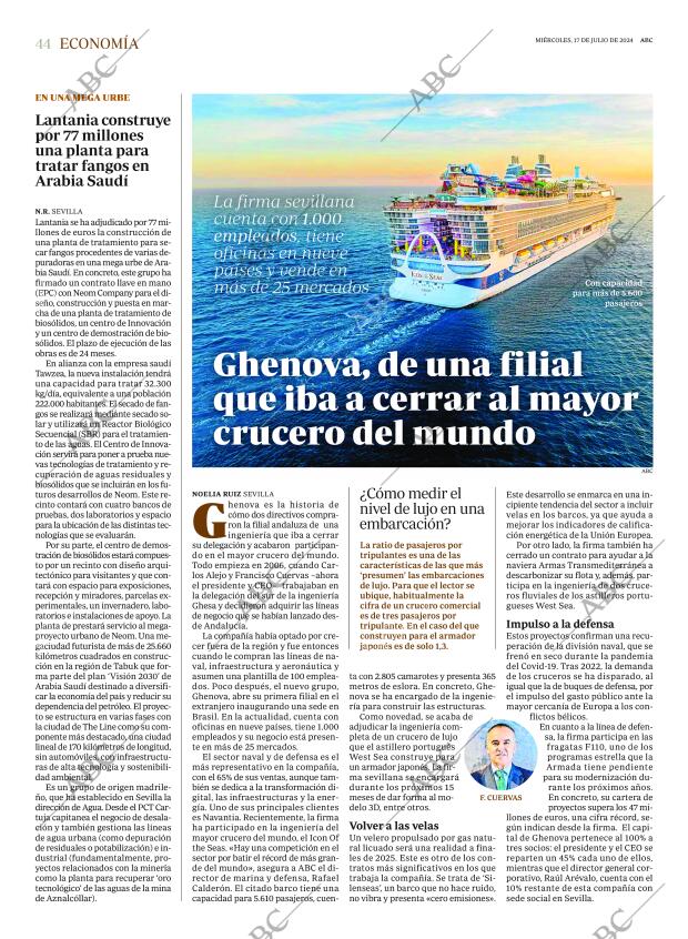 ABC SEVILLA 17-07-2024 página 44