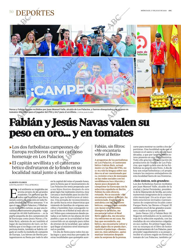 ABC SEVILLA 17-07-2024 página 50