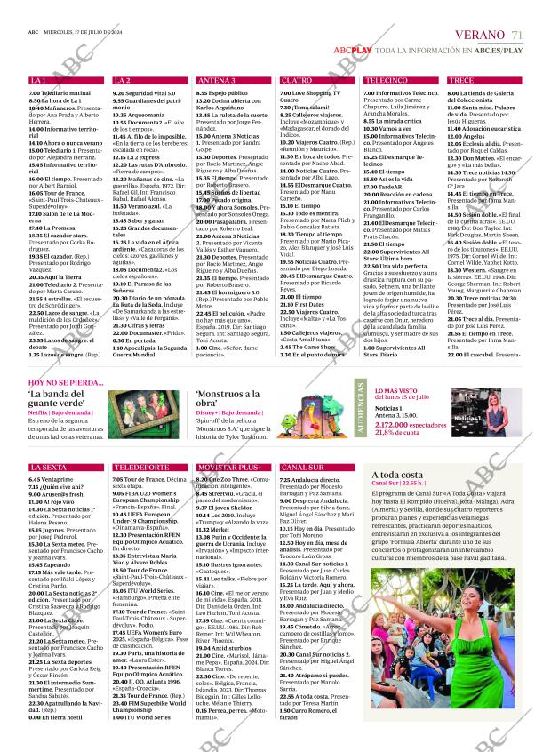 ABC SEVILLA 17-07-2024 página 71
