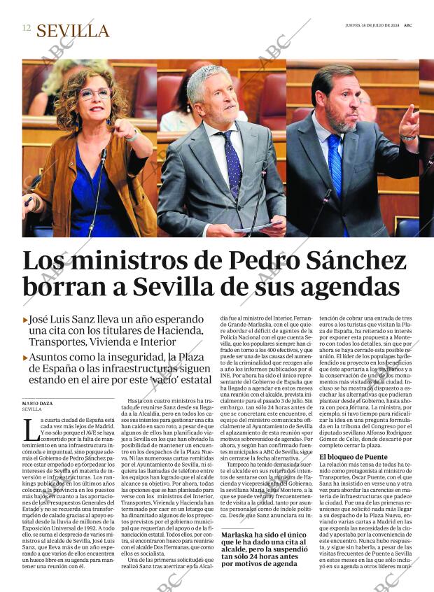 ABC SEVILLA 18-07-2024 página 12