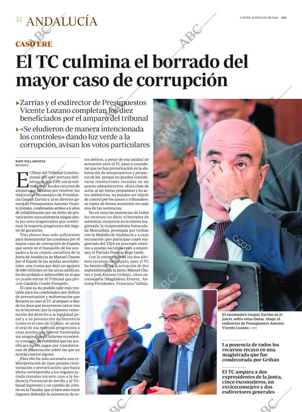 ABC SEVILLA 18-07-2024 página 22