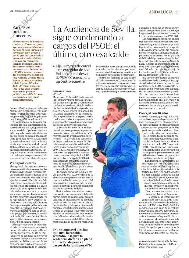 ABC SEVILLA 18-07-2024 página 23