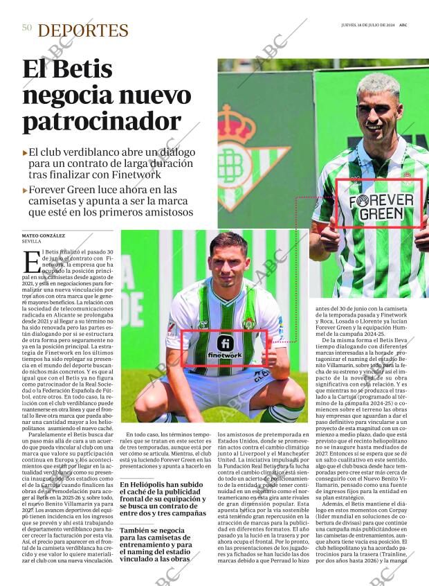 ABC SEVILLA 18-07-2024 página 50