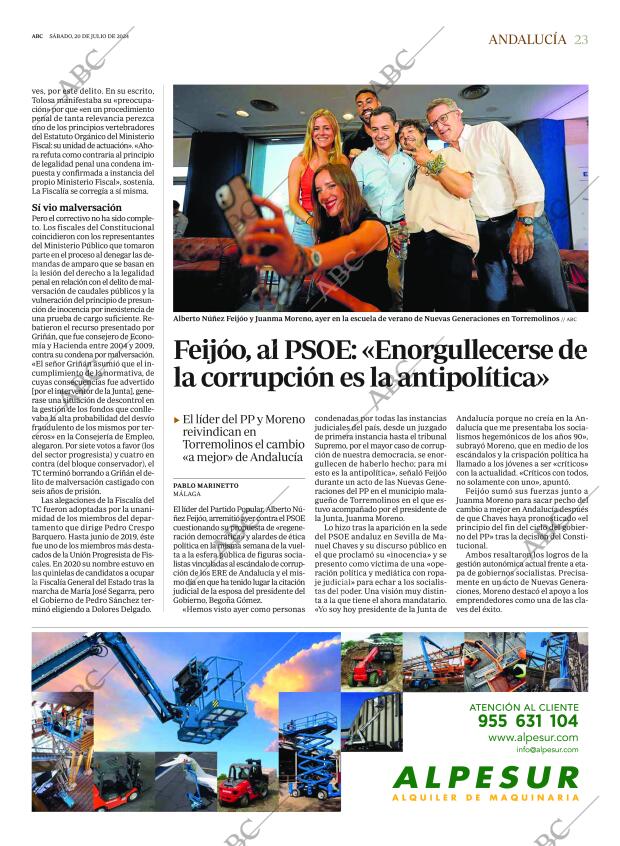 ABC SEVILLA 20-07-2024 página 23