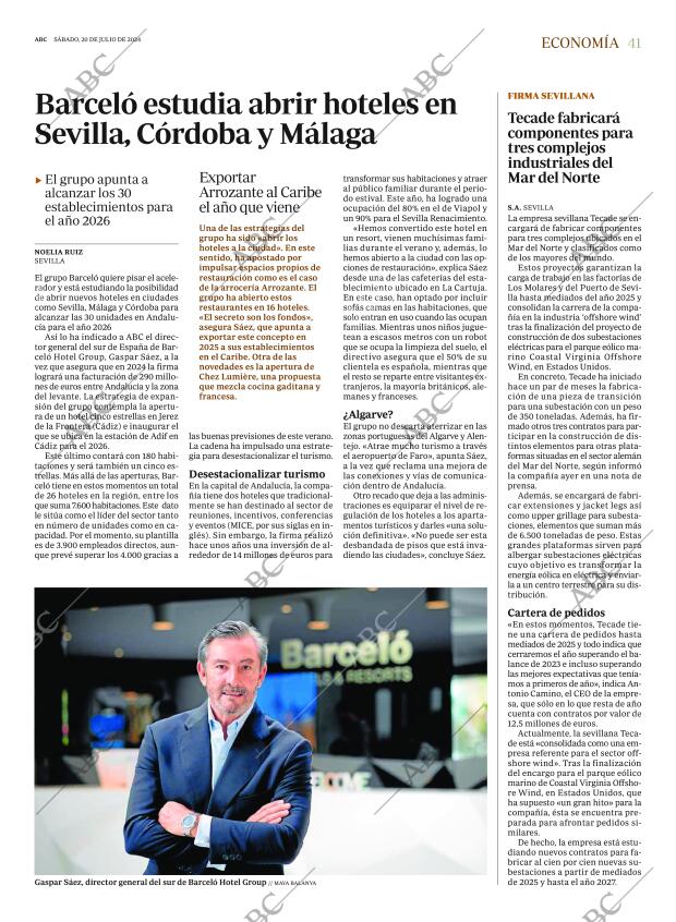 ABC SEVILLA 20-07-2024 página 41