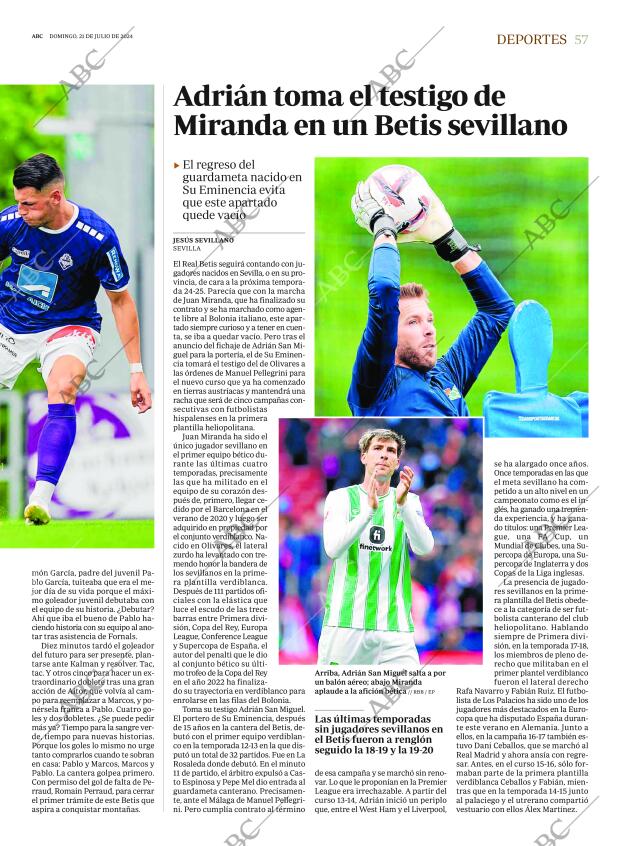 ABC SEVILLA 21-07-2024 página 57