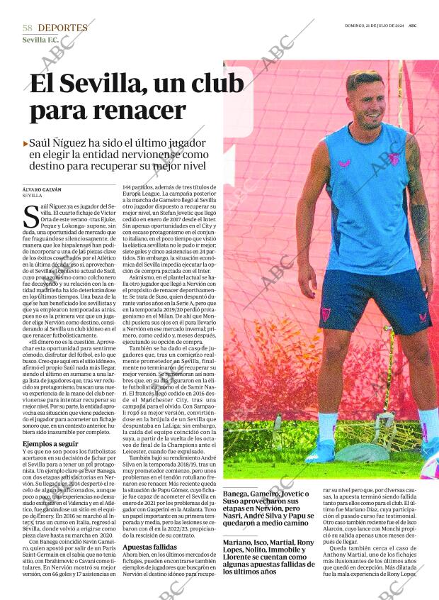 ABC SEVILLA 21-07-2024 página 58