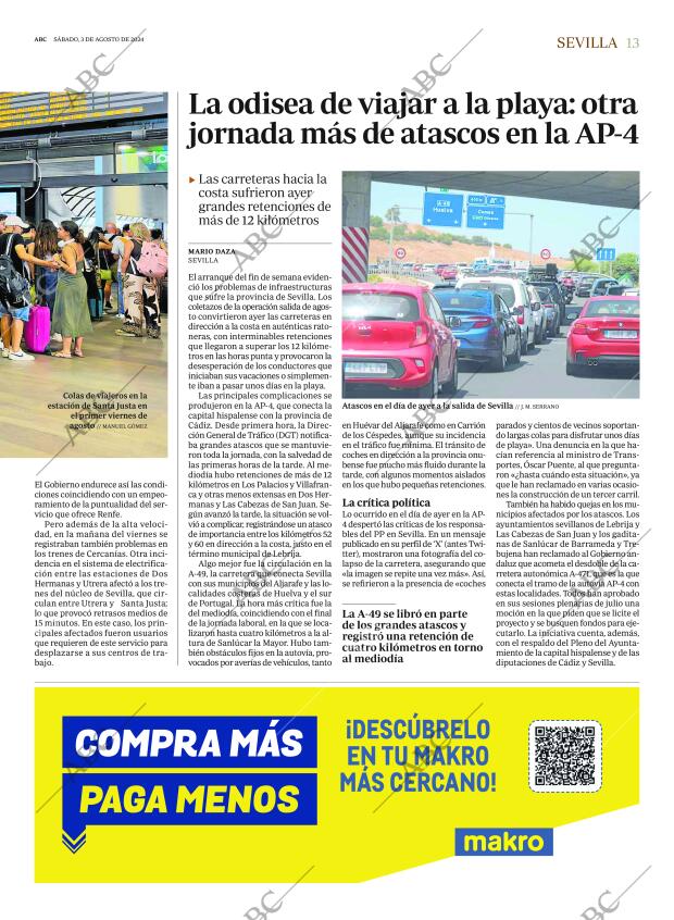 ABC SEVILLA 03-08-2024 página 13
