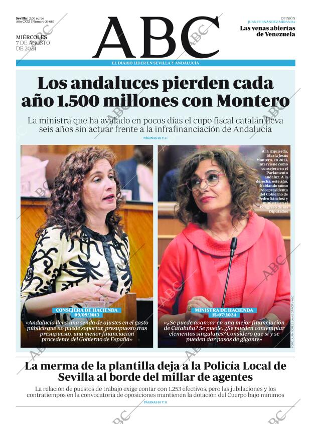 ABC SEVILLA 07-08-2024 página 1