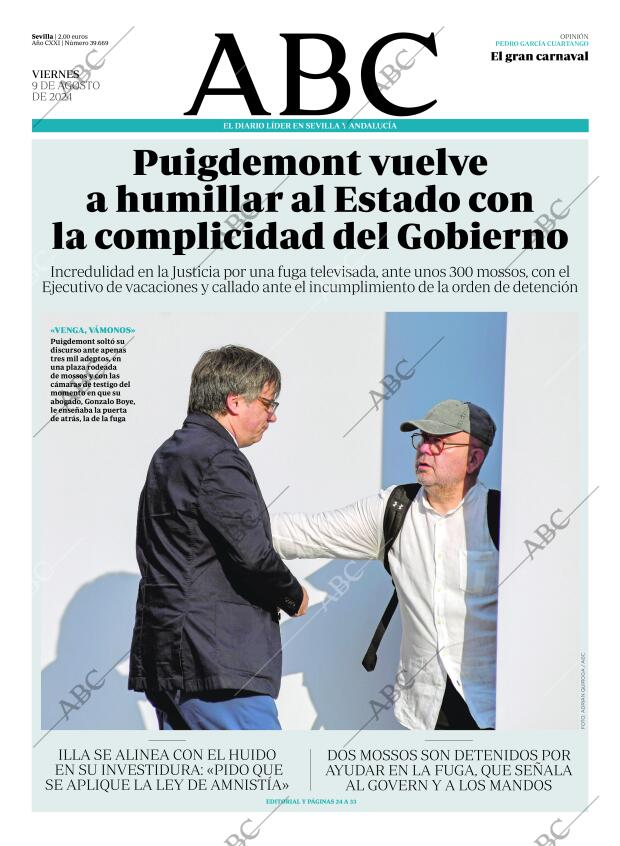 ABC SEVILLA 09-08-2024 página 1