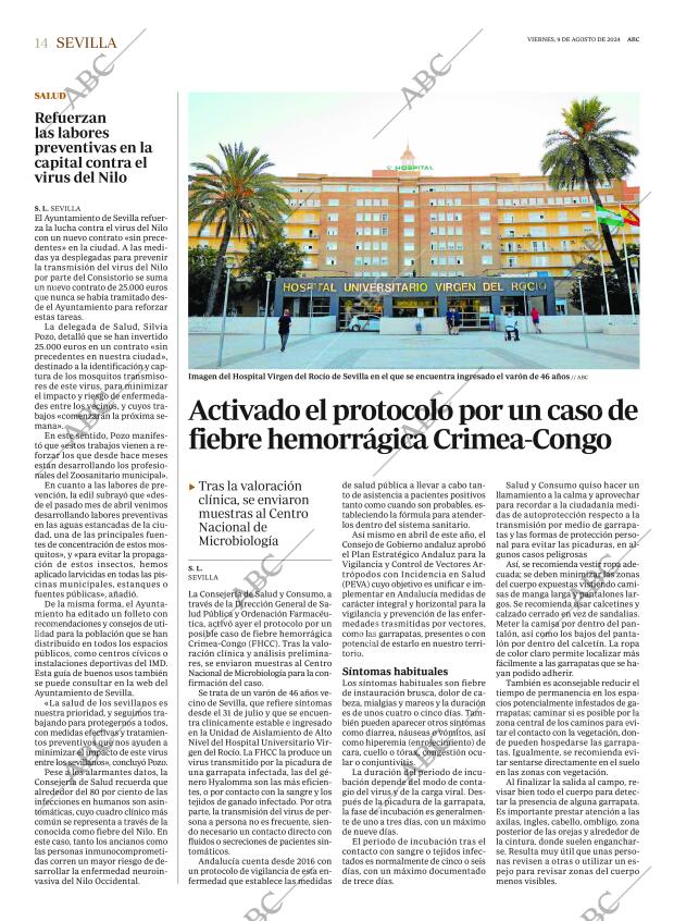 ABC SEVILLA 09-08-2024 página 14