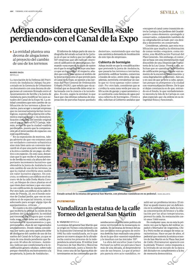 ABC SEVILLA 09-08-2024 página 15