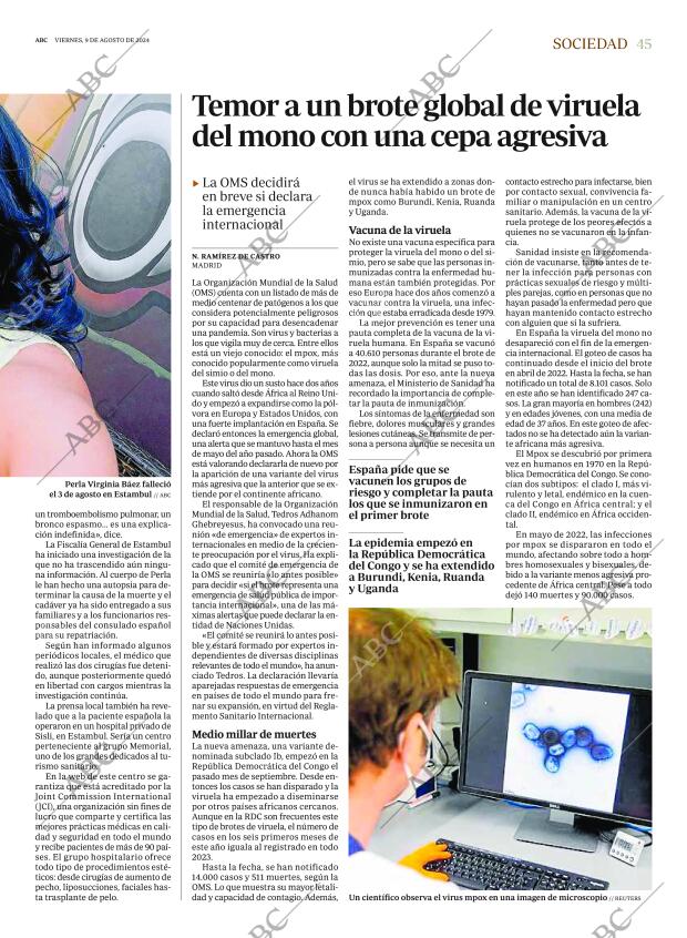 ABC SEVILLA 09-08-2024 página 45