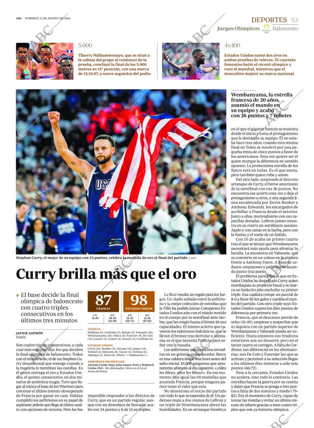 ABC SEVILLA 11-08-2024 página 53
