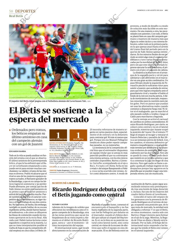 ABC SEVILLA 11-08-2024 página 58