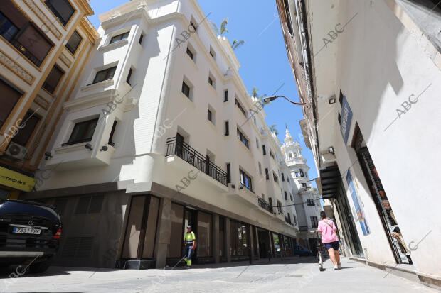 Obras de la futura ampliación del hotel Palacio de la Colomera