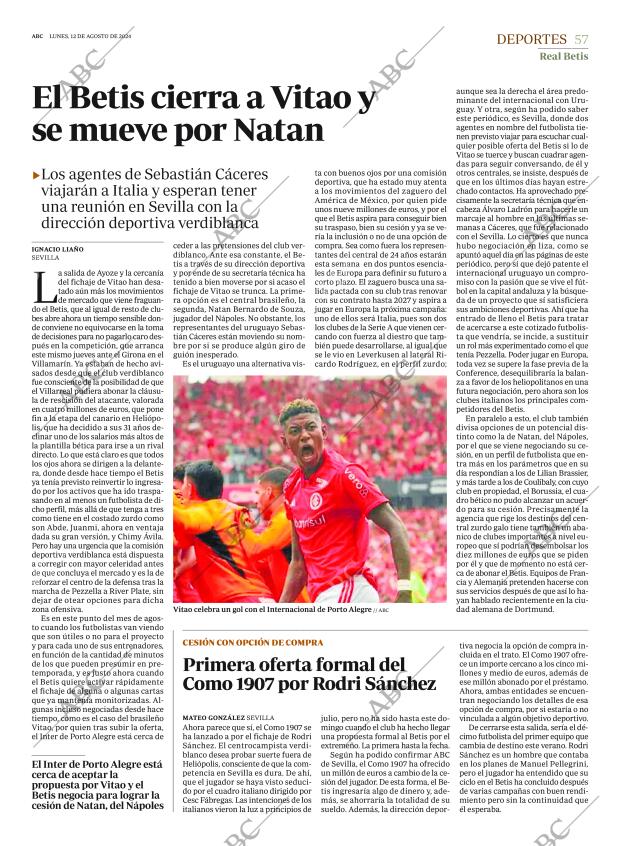 ABC SEVILLA 12-08-2024 página 57
