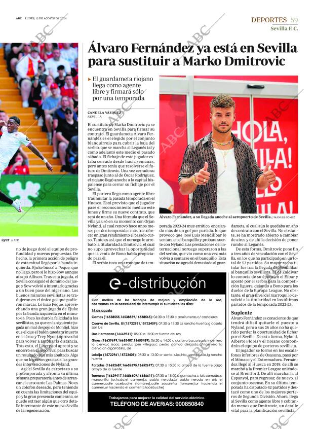 ABC SEVILLA 12-08-2024 página 59
