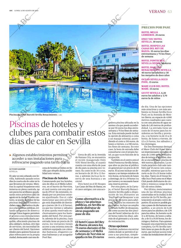ABC SEVILLA 12-08-2024 página 63