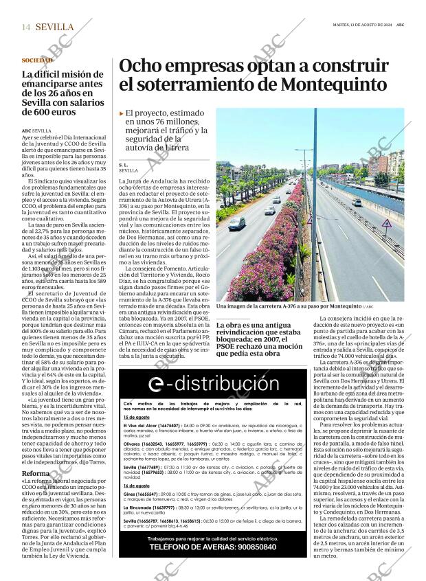 ABC SEVILLA 13-08-2024 página 14