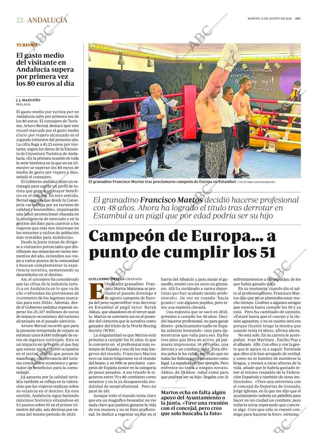 ABC SEVILLA 13-08-2024 página 22